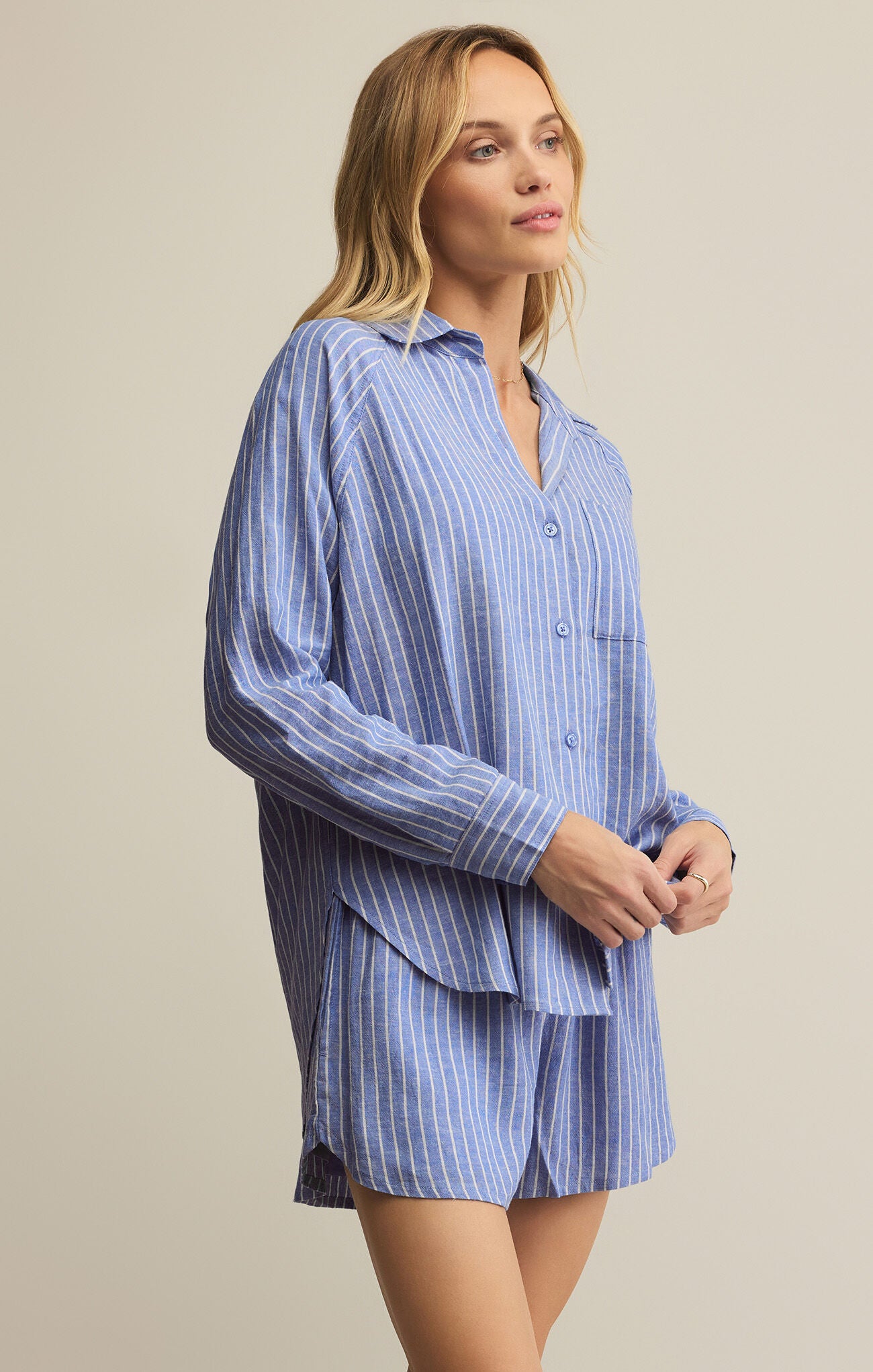 The Perfect Linen Striped Top