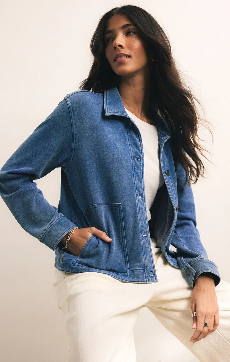 Bel Air Knit Denim Jacket