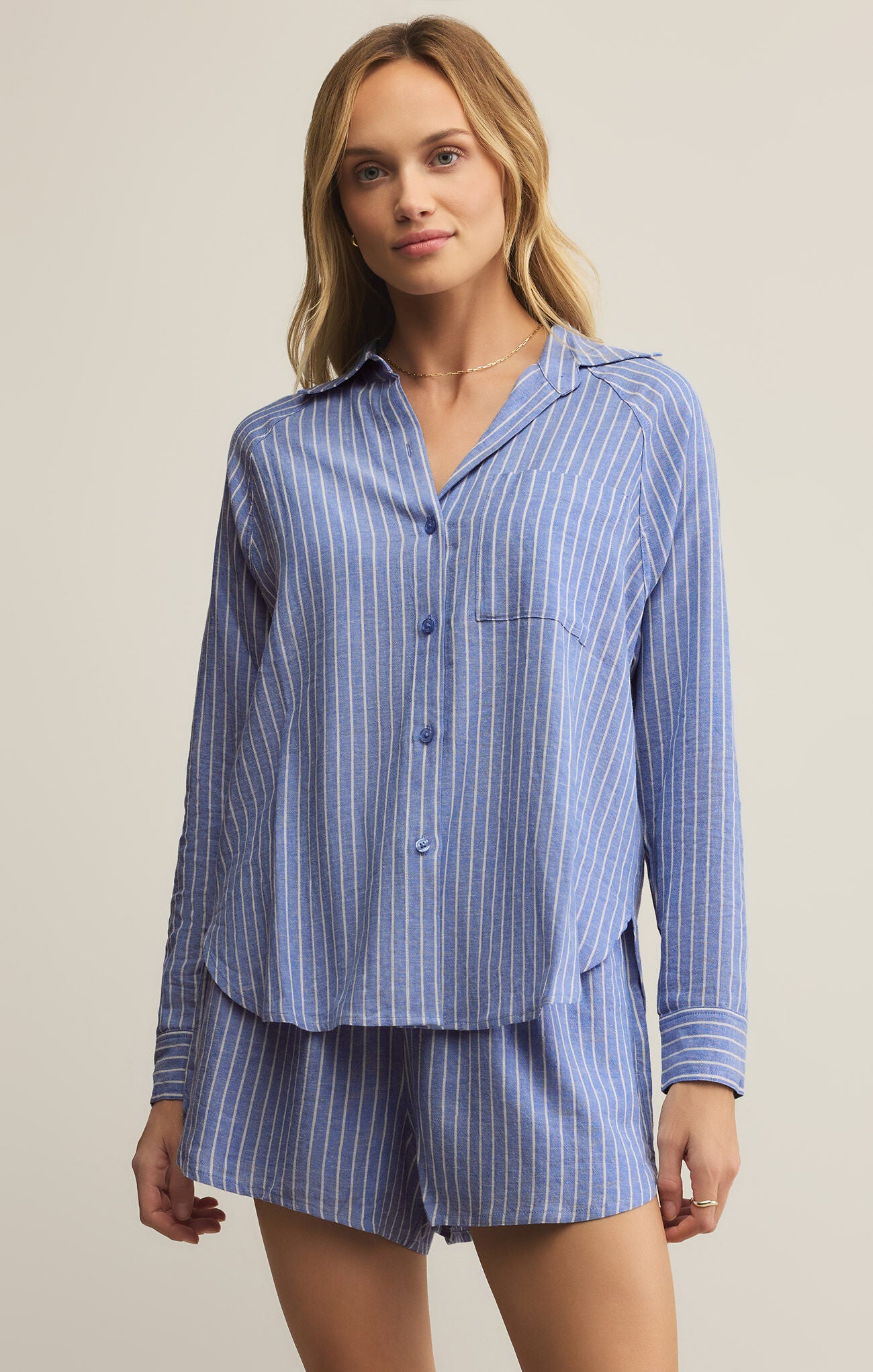 The Perfect Linen Striped Top