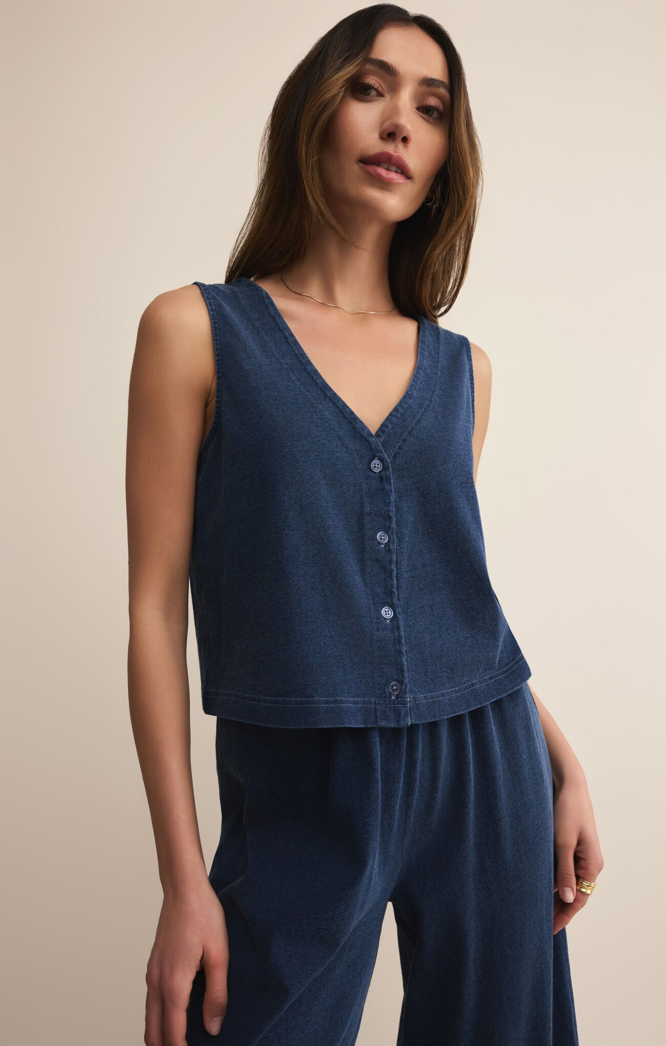 Solace Jersey Denim Top